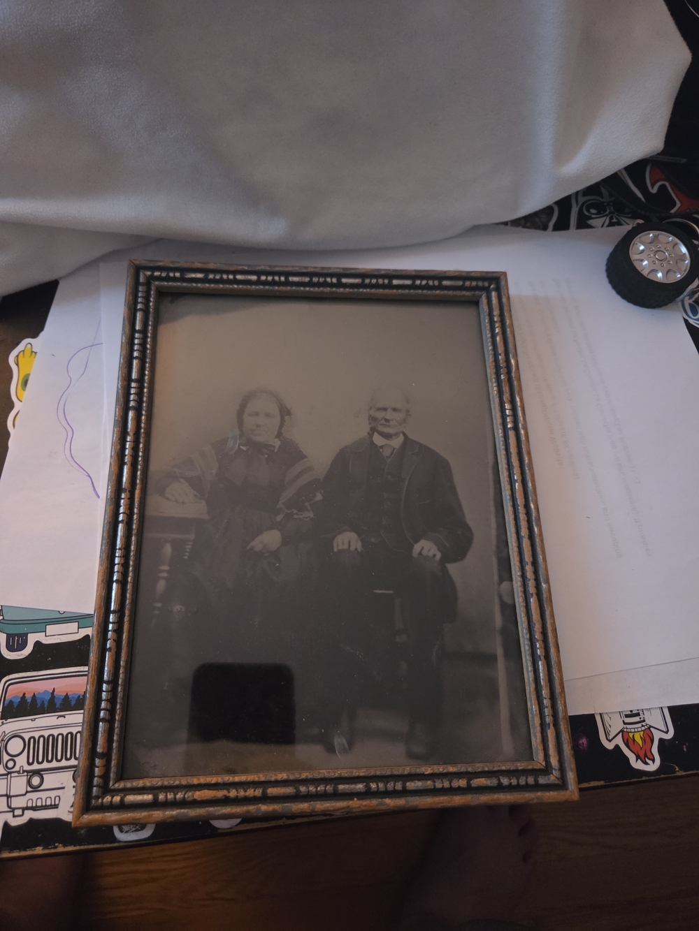 Antique Tintype photo from about 1872-1875